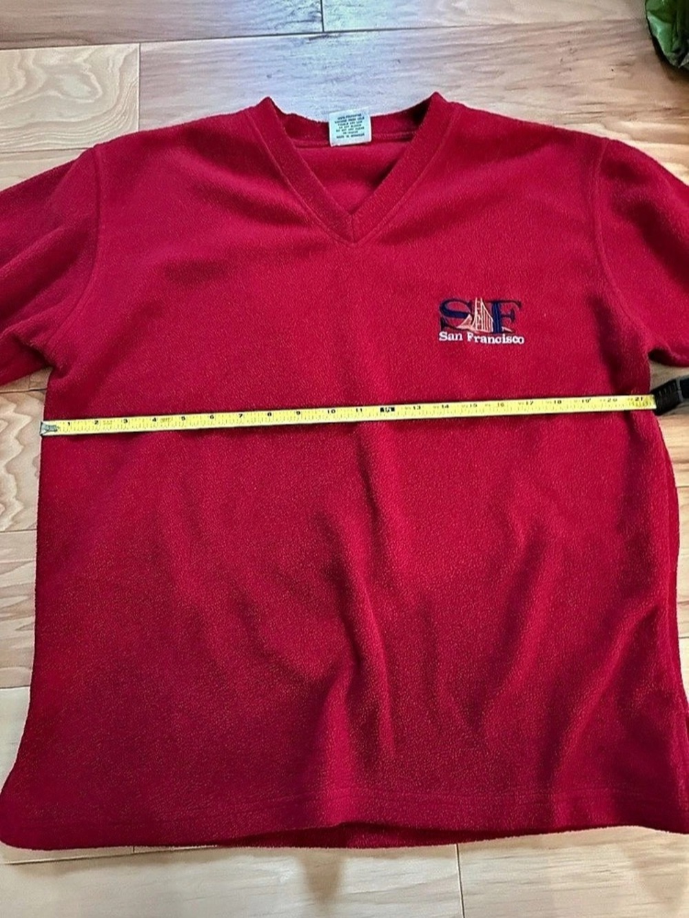 Vintage Andy’s San Francisco SF Red Fleece Pullover Sweatshirt Size Small - Picture 2 of 6